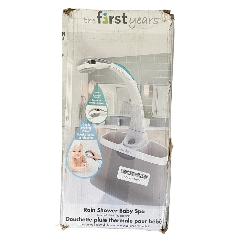 The First Years Rain Shower Baby Spa Bath Toy with Sprayer and Faucet Attachment